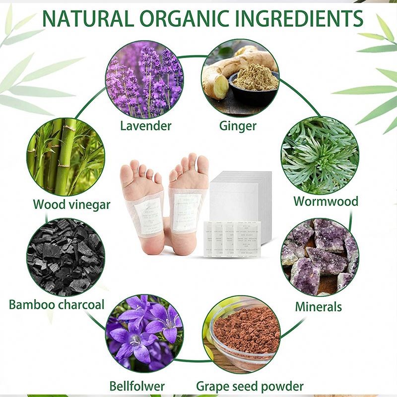 LOGO Detox Foot Patch Naturally Draws Toxins Out of Your Body and Promotes Overall Health