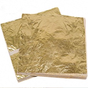 New 100% Pure Copper Factory Supply Metallic Gold Leaf Flakes for Nails Art, Crafts Making