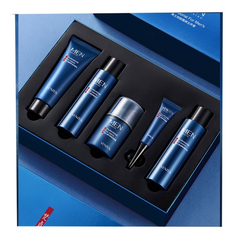 VENZEN Private Label Men Skin Care Refreshing and Oil Control Moisturizing Skin Care Set