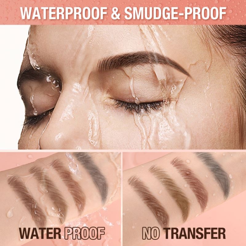 O.TWO.O Natural Long Lasting Smudge-proof Eyebrow 3-in-1 Waterproof Eyebrow Pencil Eyes Makeup