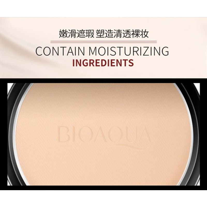 BIOAQUA OEM ODM Best makeup natural 3 color face private label pressed powder for all skin