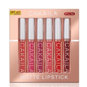 CAKAILA 6 Colors Lipgloss Set Waterproof Long-lasting Matte Liquid Lipstick OEM ODM Wholesale Vendor