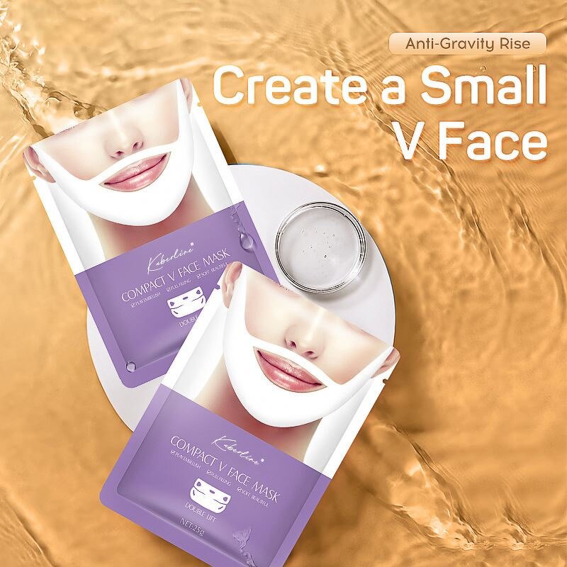 Hot Selling Small V Face Lift Tightening Beauty Facial Mask Moisturizing Hydrating Double Hanging Ear Collagen Lift Mask