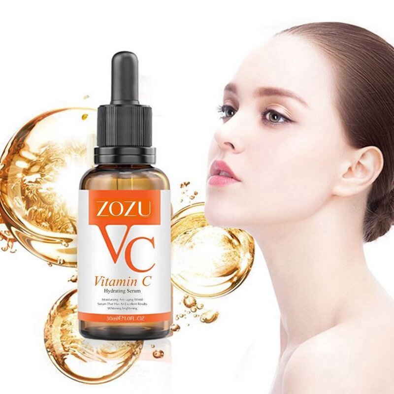 Serum Vitamin C Essence ZOZU Brand Skin Care Hyaluronic Acid Remover Freckle Spots Anti-aging Whitening