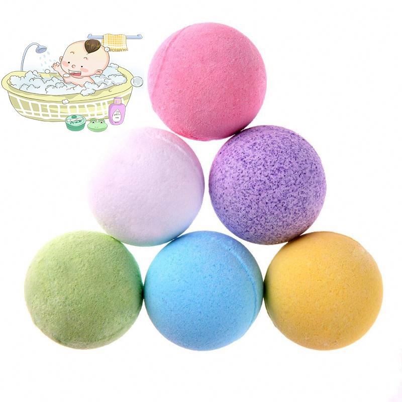 OEM Organic Bath Fizzy Shea Butter Bath Bombs Natural Essential Oil Sea Salt Bath Balls