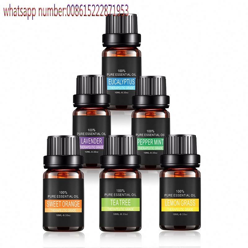 Bulk Sale 6 Scents Perfume Diffuser Use 10ml Essential Oils Set Fair Trade 100% Pure Essential Oil for Gift