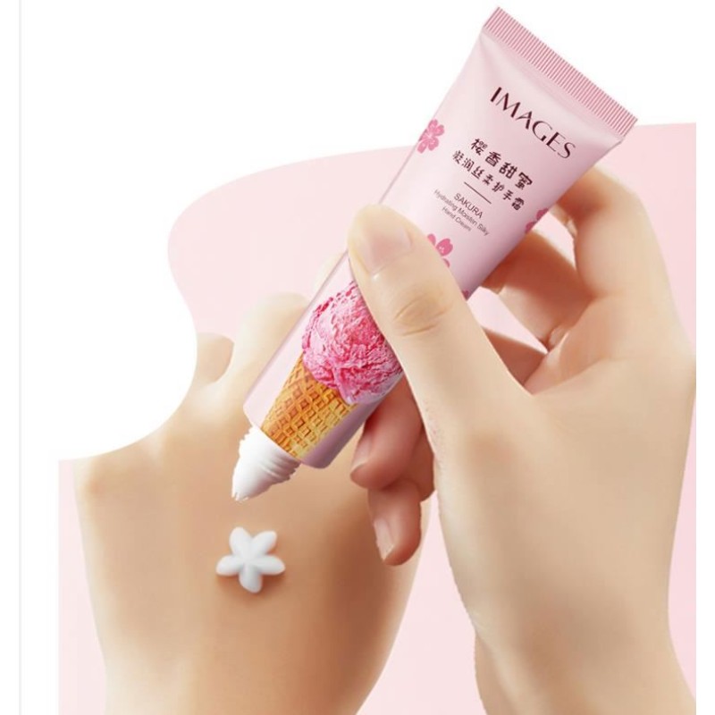 Private Label 30g IMAGES Herbal Hand Care Cream Moisturizing Plant Extract Hand Lotion