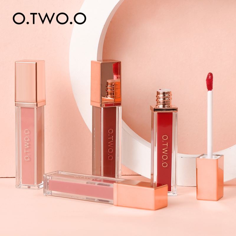 O.TWO.O Matte Waterproof Maquillajes-Original Lip and Cheek Tint Long Lasting Mini Lip Tint Liquid Lipstick for Ladies