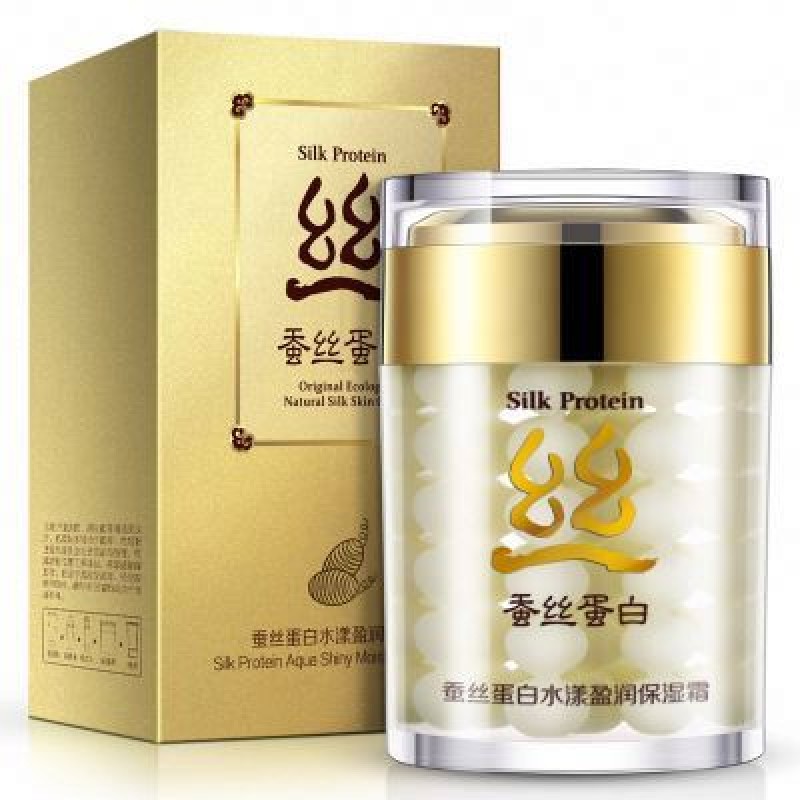 BIOAQUA Silk Protein Brighten Face Skin Care Shrink Pores Control Oil Whitening Moisturizing Cream