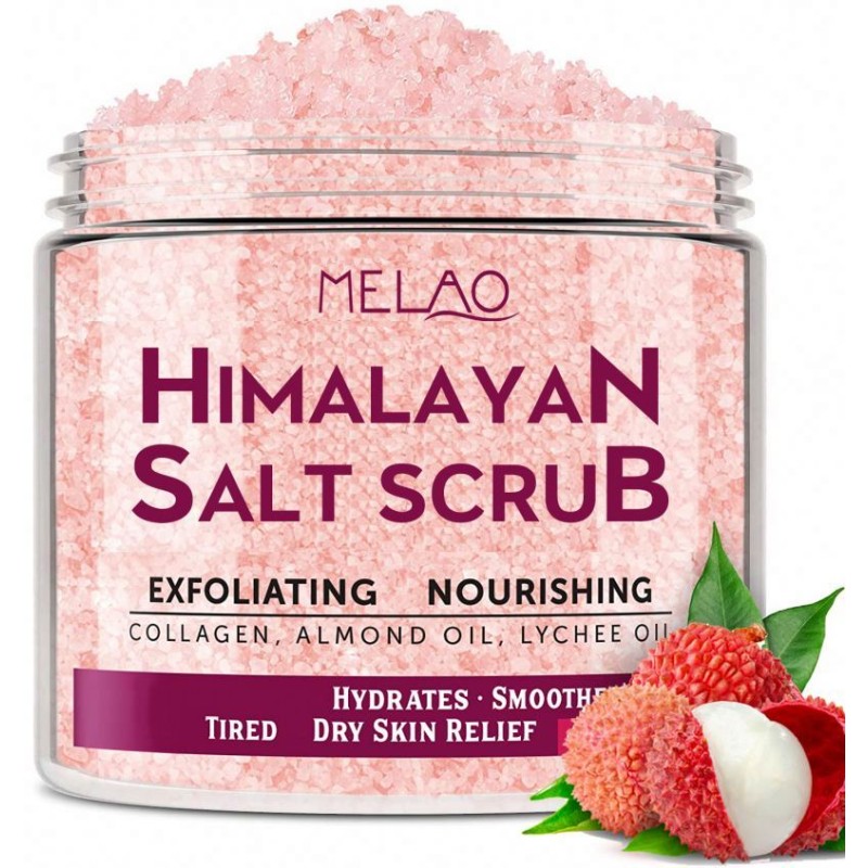 Best Sell OEM Himalayan for Exfoliating Body with Private Label Rose Bodyscrub Organic Natural Face pink Himalaya Scrub Salt
