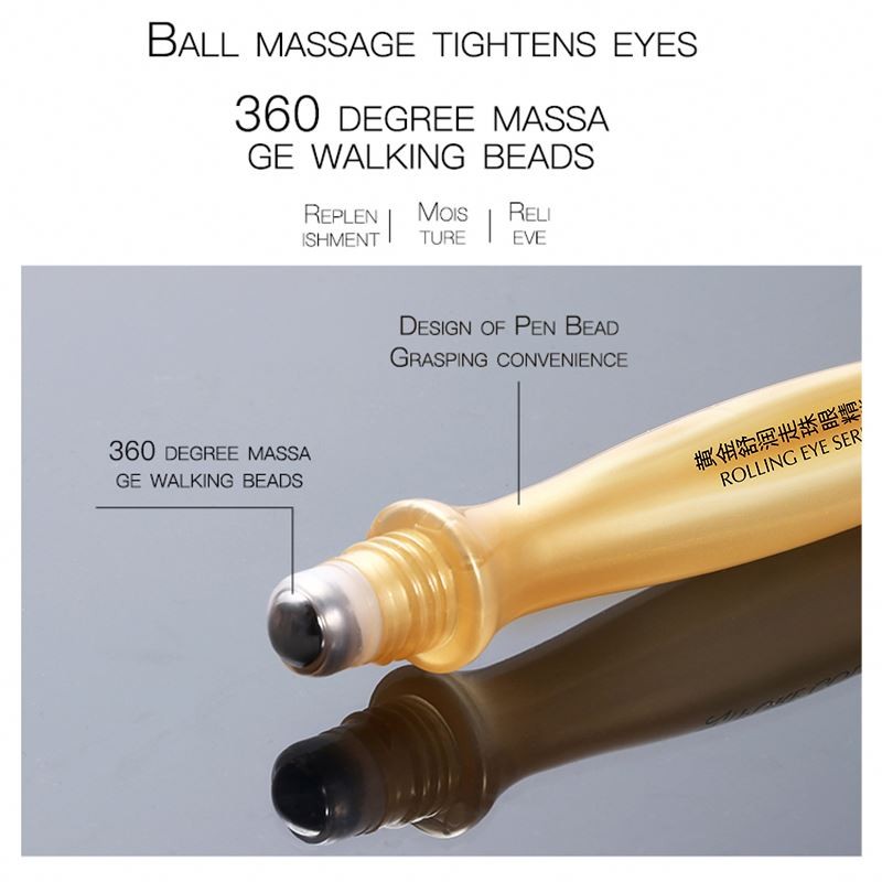 SENANA Top Selling Private Label Gold Anti-aging Eye Face Collagen 24K Gold Roll on Eye Serum