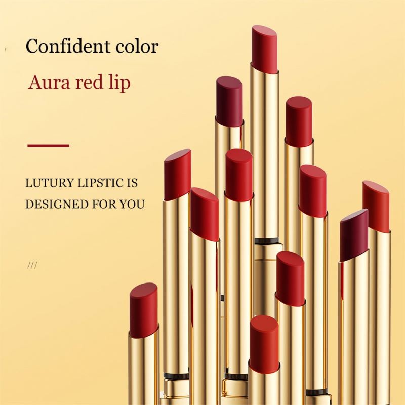 Private label Follow Your Heart To Describe The Fine Tube Lipstick Moisturizing Care Lips Cosmetics Matte Velvet Lipstick