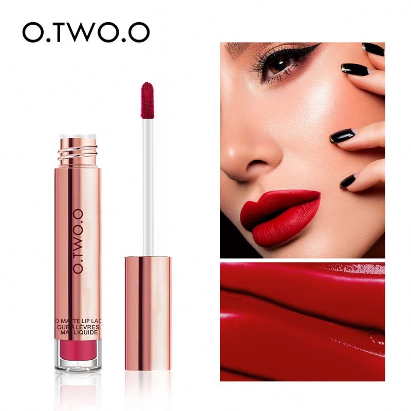 O.TWO.O Multi Colors Lip Gloss Kit Non-stick Gift Box Girls Women Make up Gift Set Long Lasting Matte Liquid Lipstick Set