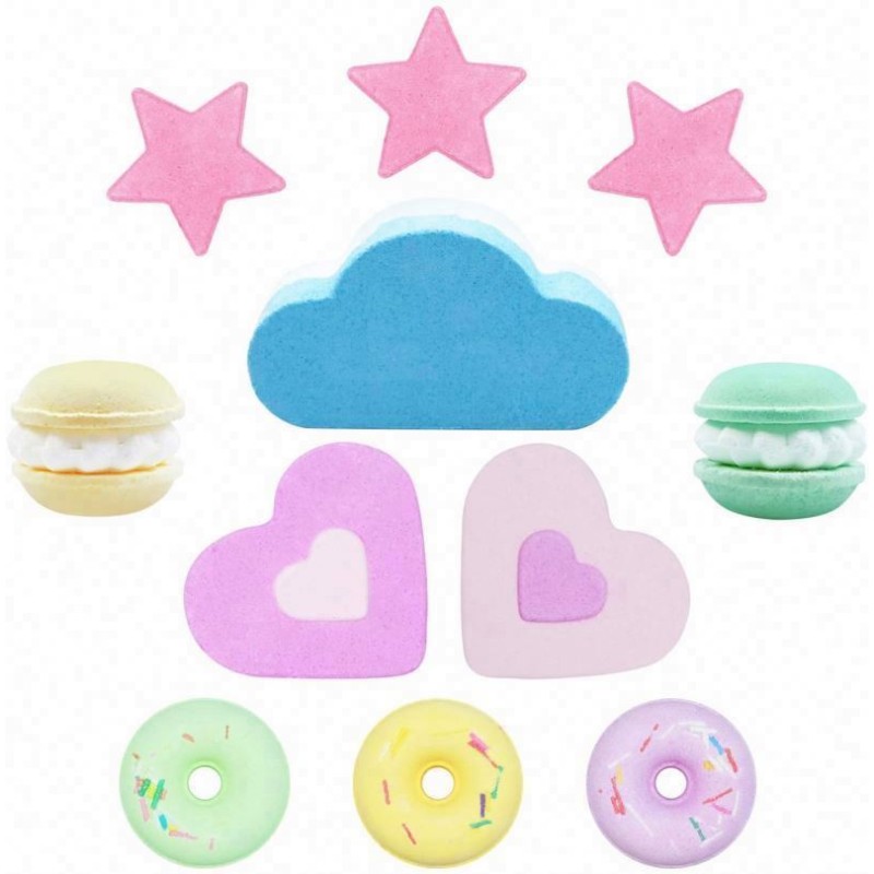 Custom All Shape Bathbombs Set Bath Bomb Gift for Kids Mom, Pure Argan Oil