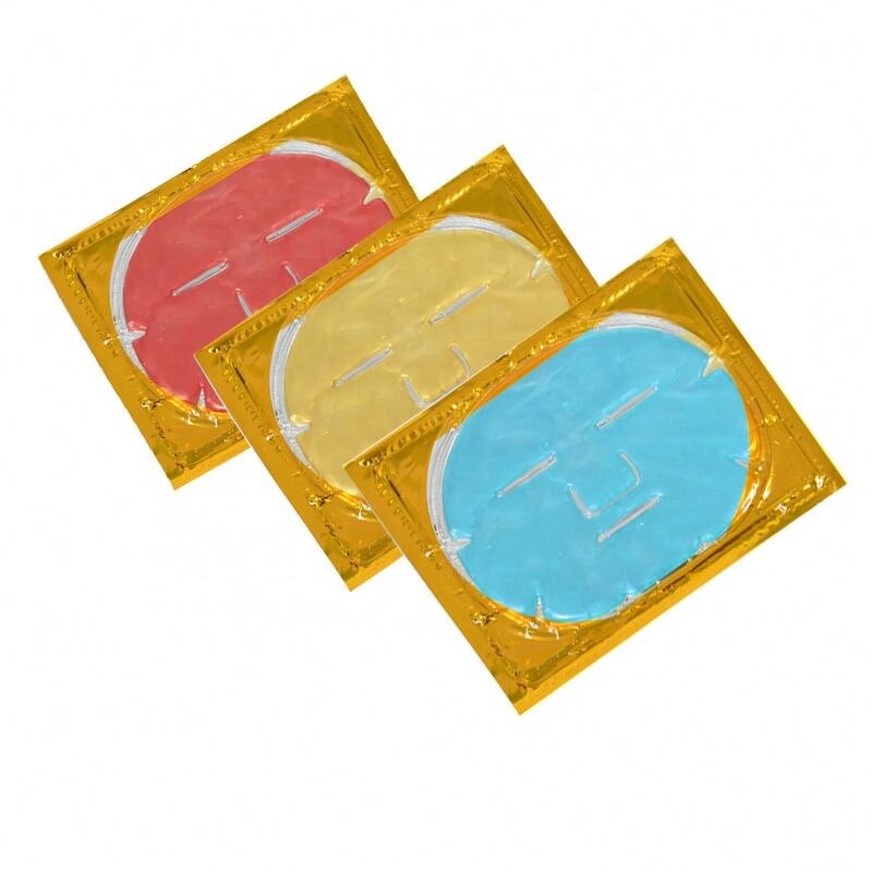 Hot Selling 24k Colourful Refreshing Soothing Whitening Moisturizing Sensitive Skin Herbal Repair Mask