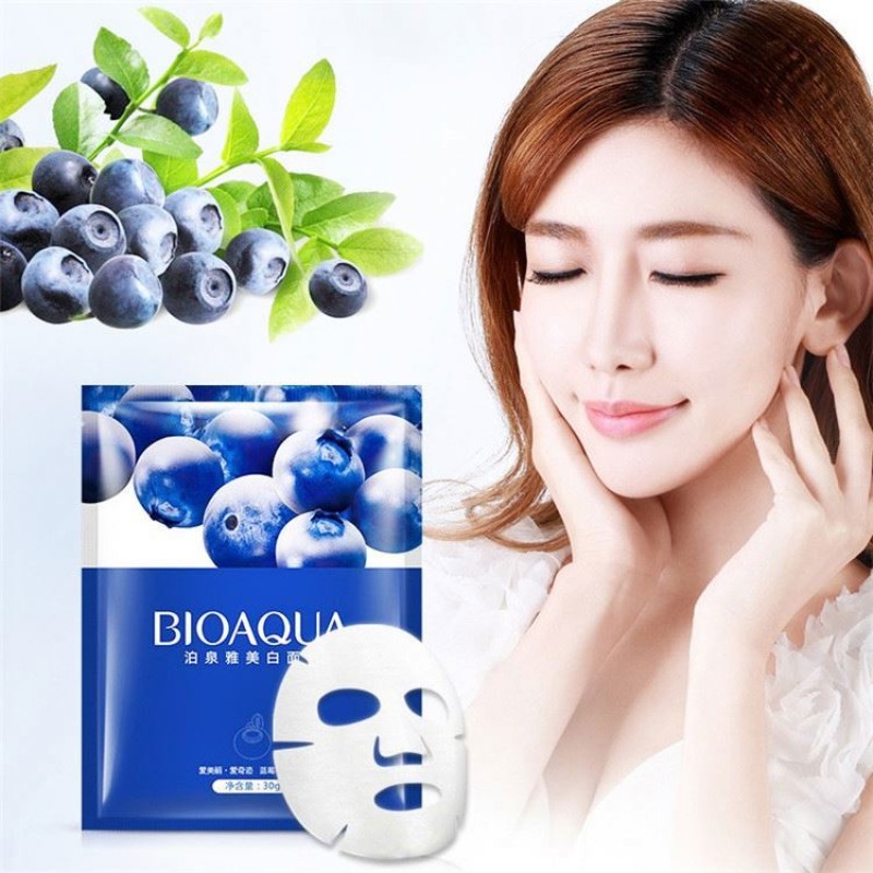 Private Label BIOAQUA Blueberry Moisturizing Shrink Pores Whitening Facial Mask
