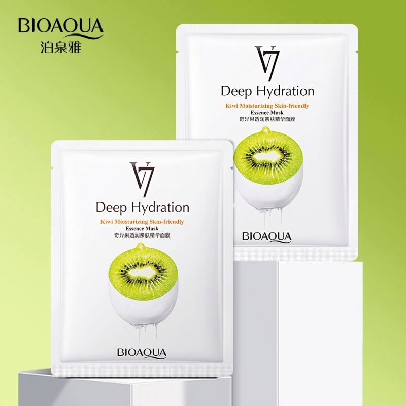 BIOAQUA V7 Invisible Lazy Fruit Essence Hydrating Face Rejuvenation Moisturizing Whitening Facial Mask