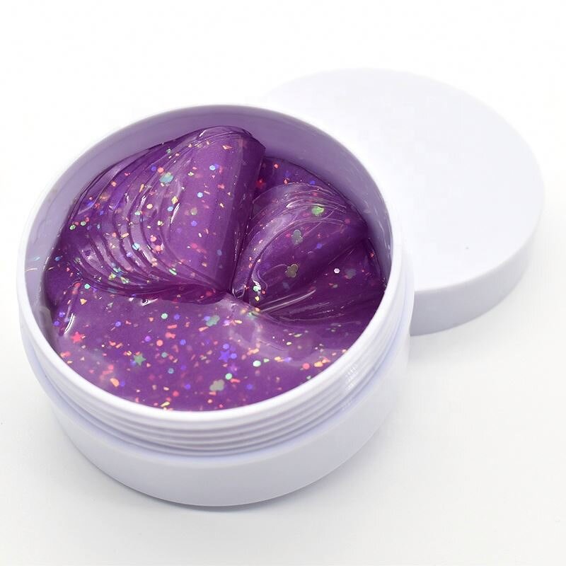 Private Label New Formula Dark Circle Removing Moisturizing Lifting Collagen Gel Glitter Patch for Under Eye