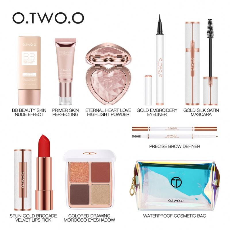 RTS O.TWO. O High Quality Waterproof Long Lasting Portable Gift Cosmetics Kit 10pcs Make up Set