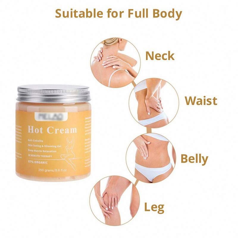 Custom Private Label Shaping Waist Abdomen Buttocks Firming Body Fat Burning Massage Hot Slimming Cellulite Cream