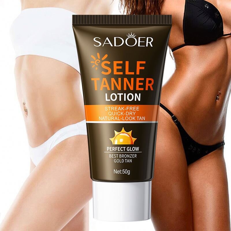 50g Private Label SADOER Long Lasting Bronzing Tanning Cream Body Care Moisturizing Tanning Lotion