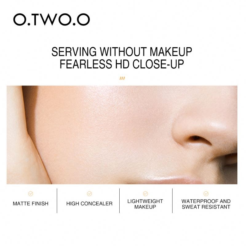 new O.TWO.O Custom logo Long Lasting Waterproof Full Cover Liquid Moisturizing Base Foundation for Wholesale