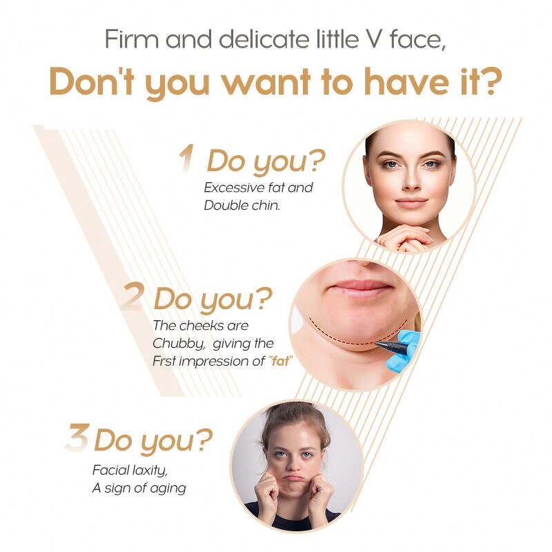 Hot Selling Small V Face Lift Tightening Beauty Facial Mask Moisturizing Hydrating Double Hanging Ear Collagen Lift Mask