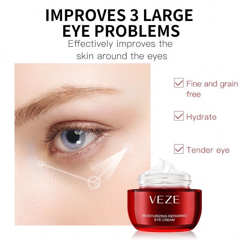 OEM Private Label VEZE Anti-Wrinkle Removal Dark Circle Light Not Oily Moisturizing Eye Cream