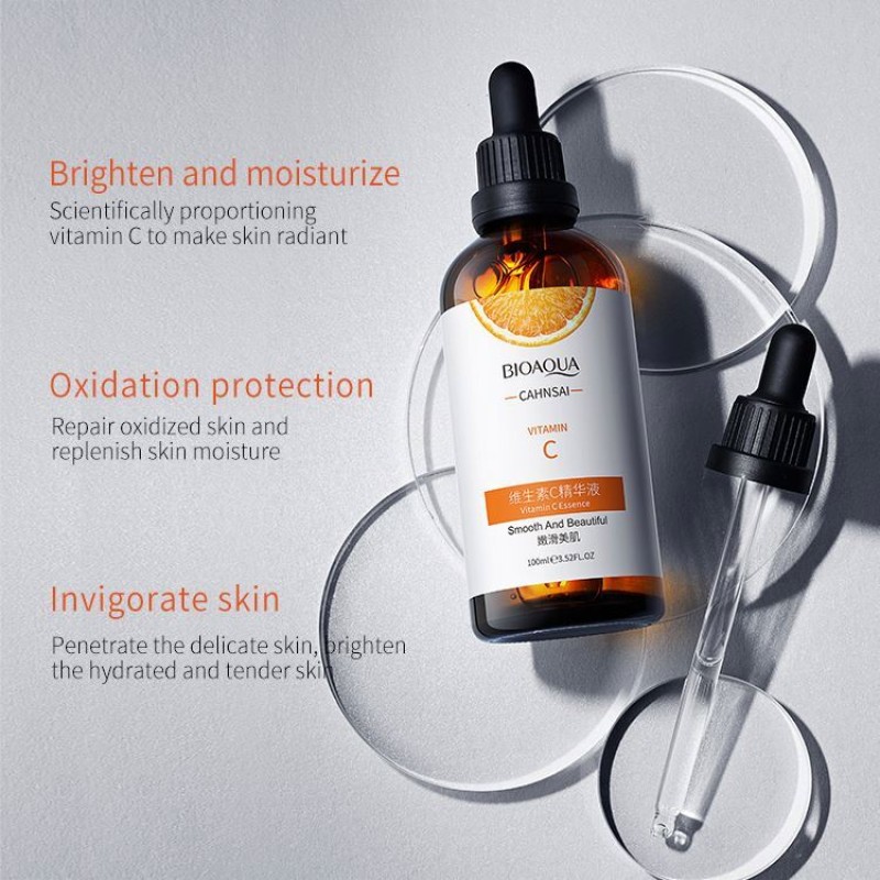 OEM BIOAQUA Private Label Skin Care Hyaluronic Acid Remover Freckle Spots Anti-aging Whitening Essence Vitamin C Face Serum