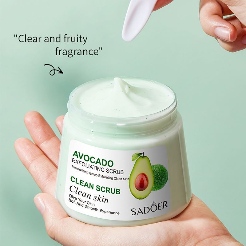 SADOER High Quality Organic Fruit Soft and Smooth Deep Cleansing 250g OEM ODM Moisturizing Exfoliating Body Scrub Skin Cream