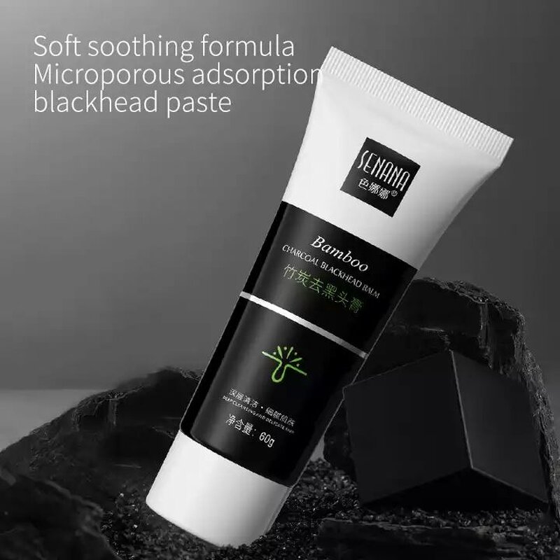 OEM SENANA Bamboo Charcoal Deep Cleansing Skin Care Whitening Moisturizing Natural Blackhead Remover Mud Mask