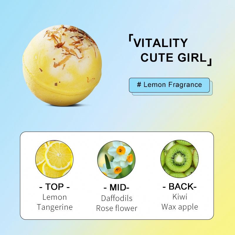 SADOER 100g Refreshing Soft Body Rich Bubbles Natural Sweet Scent Private Label Relieve Fatigue Moisturizing Bath Bomb Ball