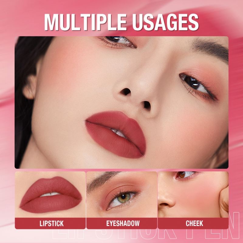 O.TWO.O New Arrival Waterproof Long Lasting Velvet Matte Lipstick Silky and Soft Matte Velvet Lipstick Pen