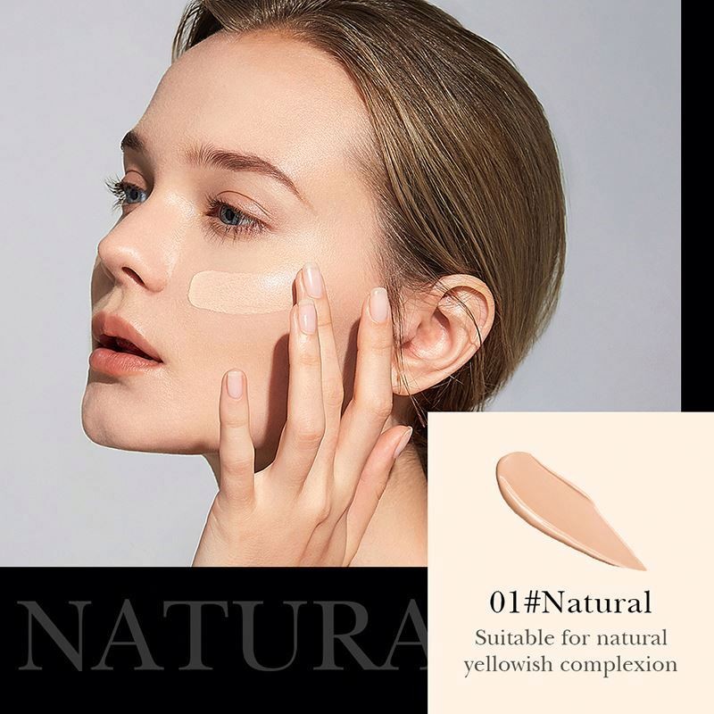 OEM BIOAQUA Private Label Double Color Smoothing Skin Beauty Waterproof Cosmetic Foundation Makeup Base Cream