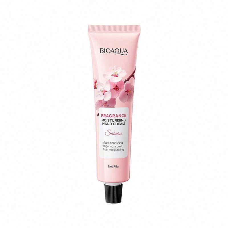 Exfoliating Hand Care 75g BIOAQUA Autumn and Winter Cherry Blossom Moisturizing Cream Anti-drying