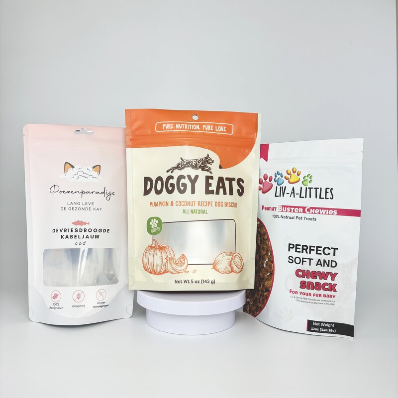 Pet Food Pouch Factory - OEM Custom Printed Resealable Zipper Top