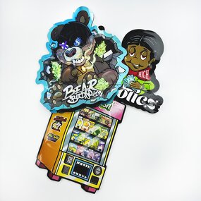 Zipper Bag Factory - OEM Custom Shape Die-Cut 3.5g Smell Proof