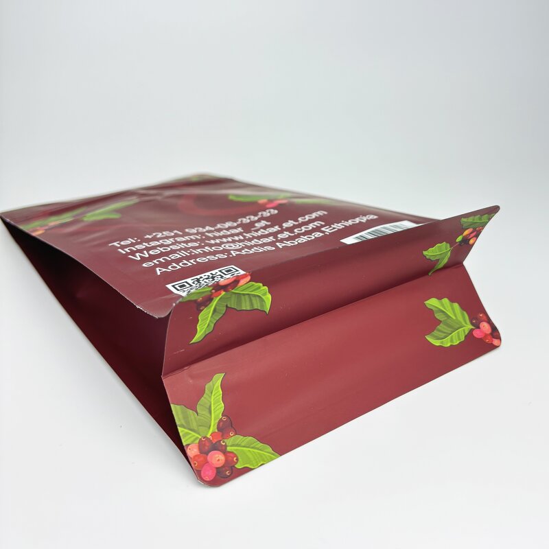 Coffee Zipper Bag Manufacturer - OEM Custom Flat Bottom One-Way Valve