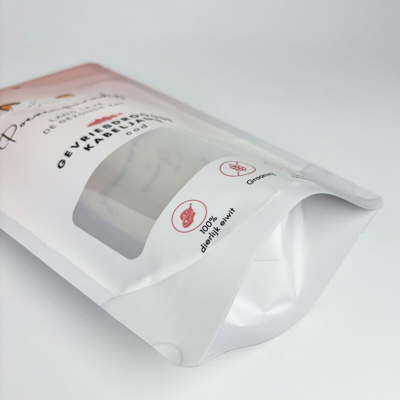 Dog Food Bag Factory - OEM Custom Reusable PET Zipper Lock Window