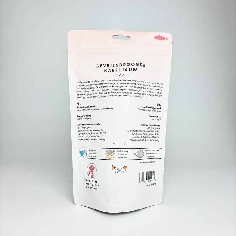 Dog Food Bag Factory - OEM Custom Reusable PET Zipper Lock Window