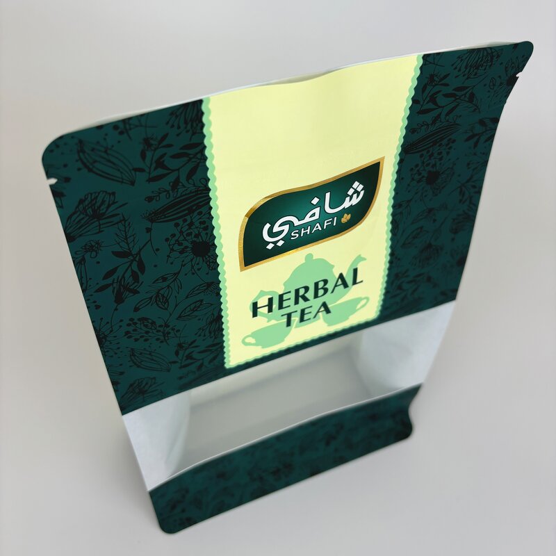Tea Bag Manufacturer - OEM Custom Resealable PLA View Window Pouch