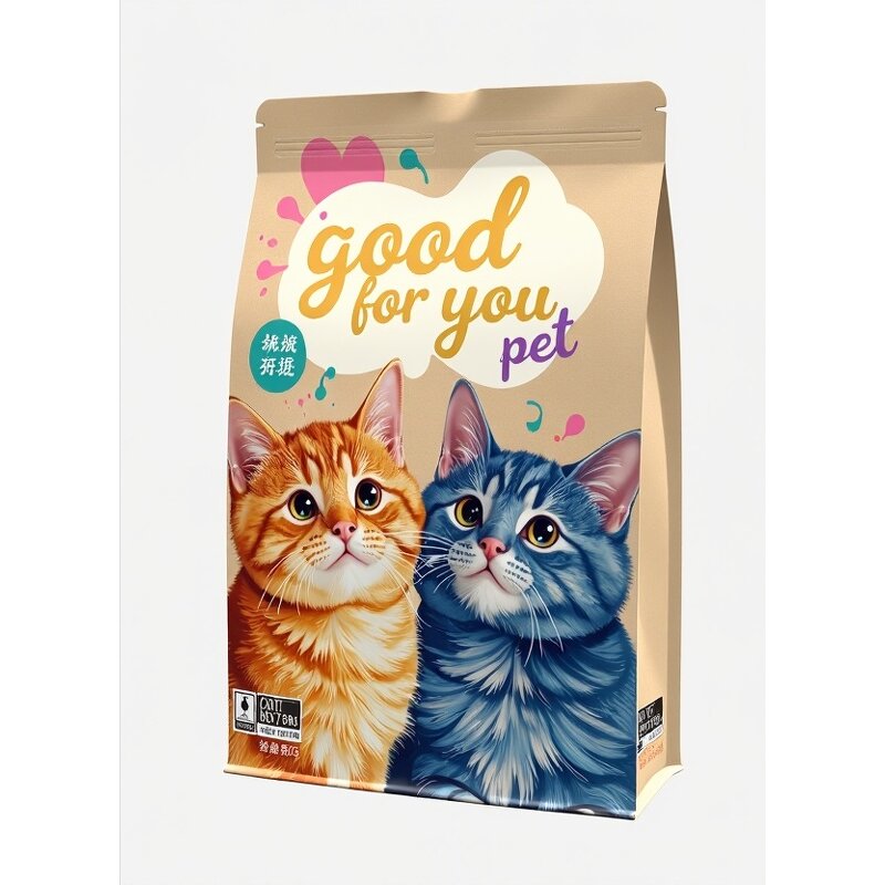 Pet Food Bag Manufacturer - OEM Custom Eco-Friendly Flat Bottom Kraft