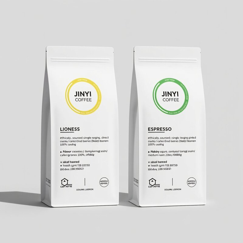 Coffee Bag Manufacturer - OEM Custom Printed Biodegradable Flat Bottom