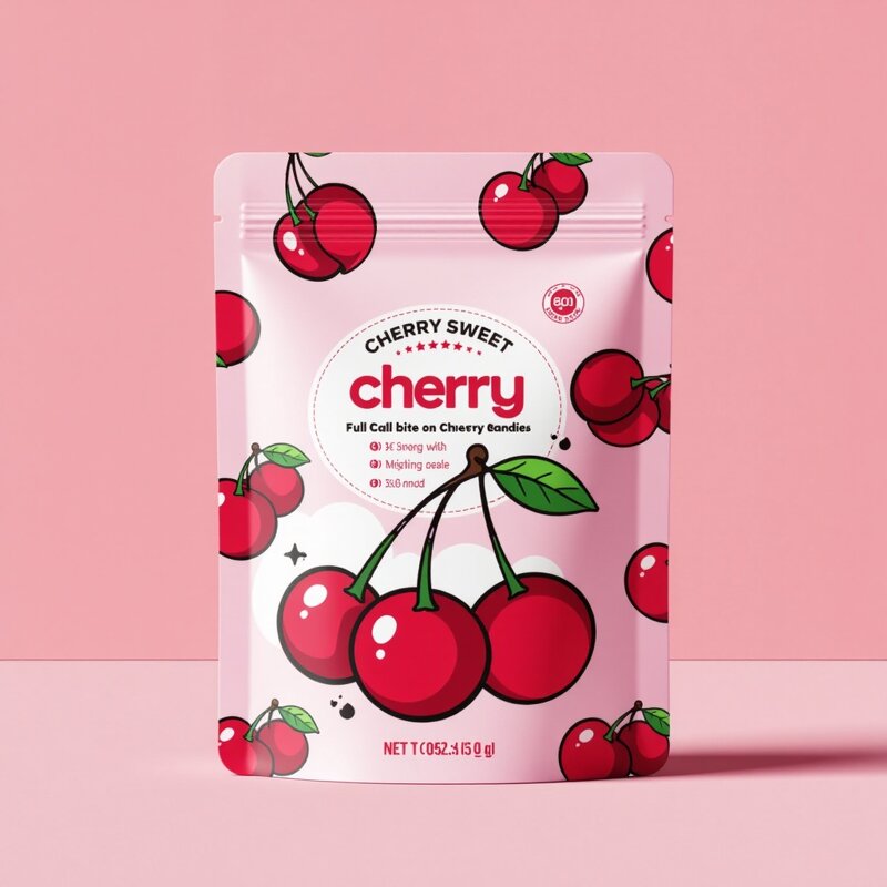 Stand-Up Bag Manufacturer - OEM Custom Full-Color Cherry Cartoon Printed