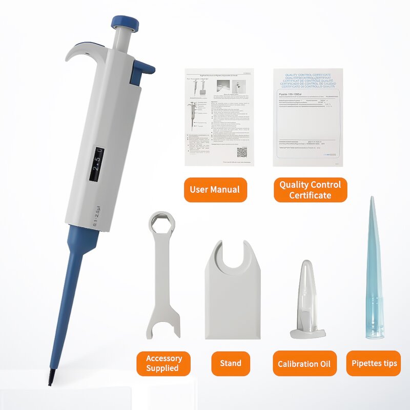 Digital Pipette Manufacturer - OEM Custom 0.1ul-5ml Autoclavable Single