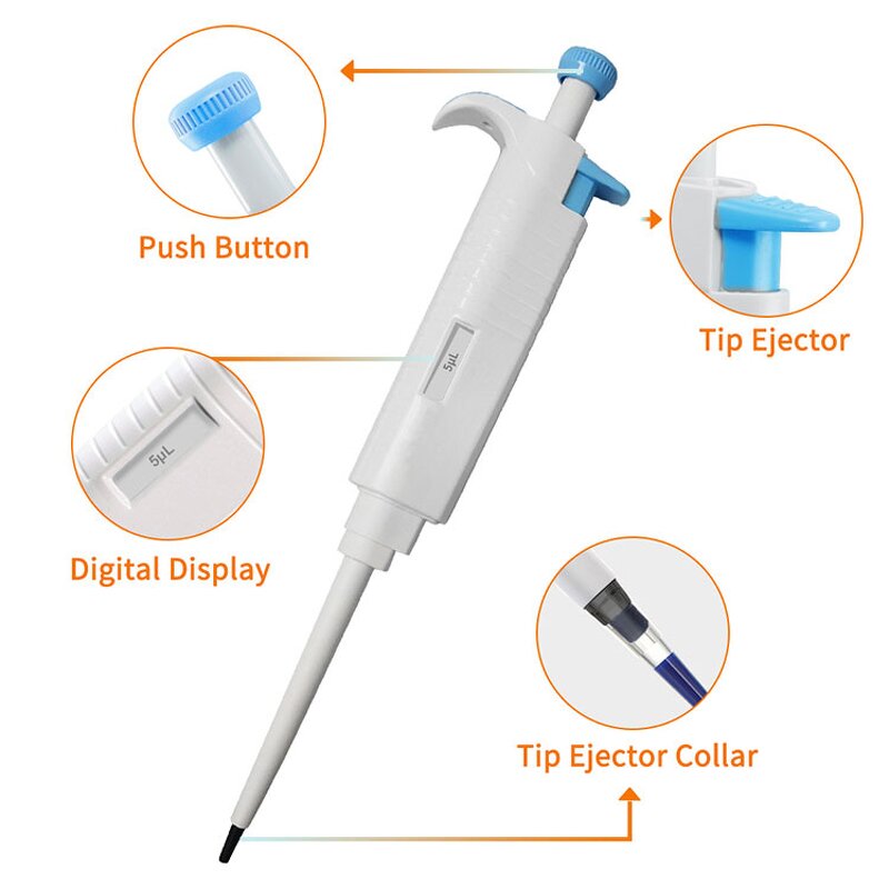 Pipette Manufacturer - OEM Custom Fully Autoclavable 0.1ul-5ml Fixed