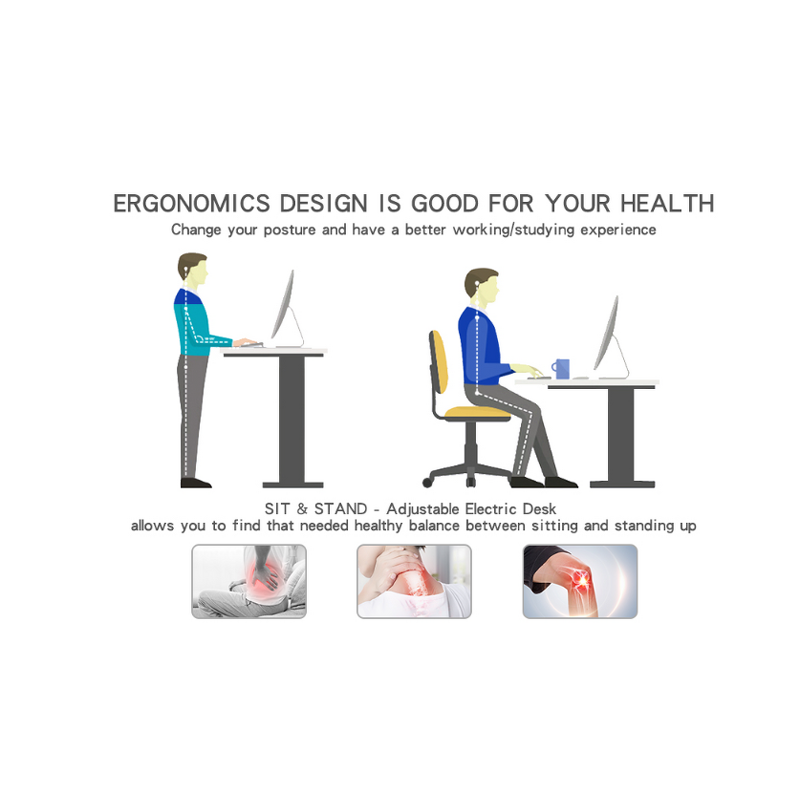 Electric Adjustable Standing Desk Manufacturer - OEM YZ Dual Motor Height