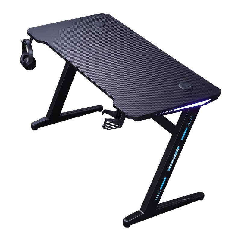 Ergonomic Gaming Desk Factory - OEM 55 Inch Z Shaped PC Desk