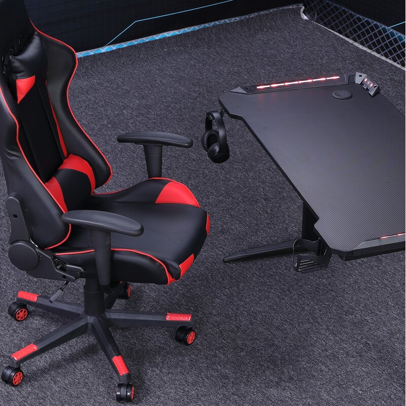 Gaming Computer Desk Manufacturer - OEM Yizhuo Factory Supplier Black Bureau