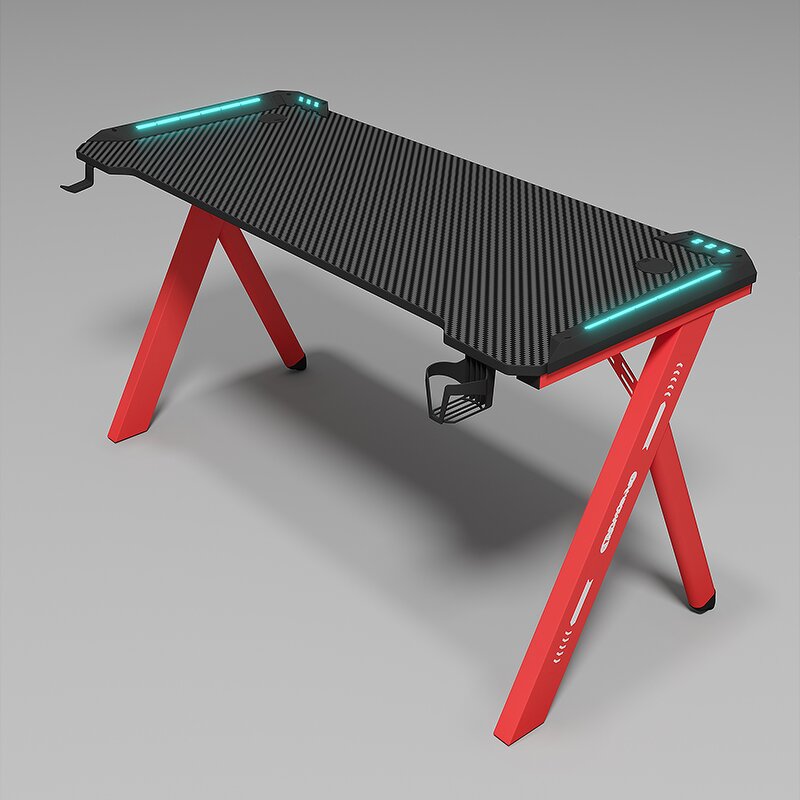 Gaming Desk Manufacturer - OEM Height Adjustable Computer Table with RGB Light